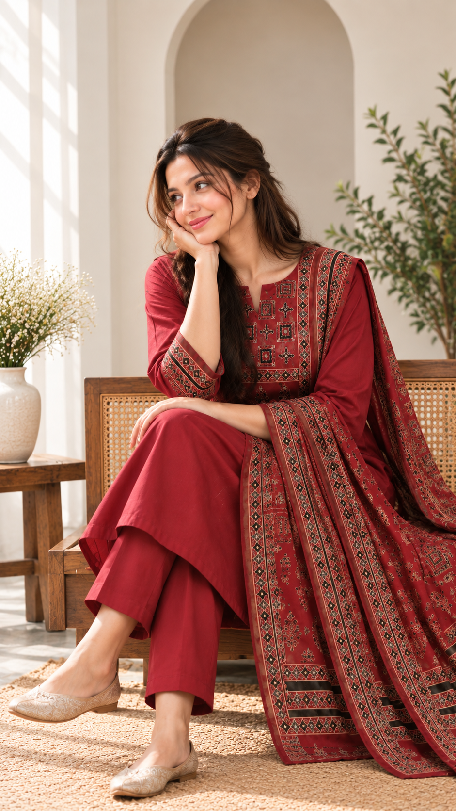 AJRAKH ARTISAN COTTON SUIT SET
