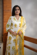 PALM BOTANICA COTTON SUIT SET (IVORY)
