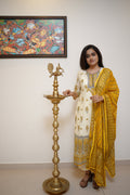 AMBER PAISLEY COTTON SUIT SET (IVORY)
