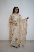 LINA KANTHA SUIT SET (BEIGE)