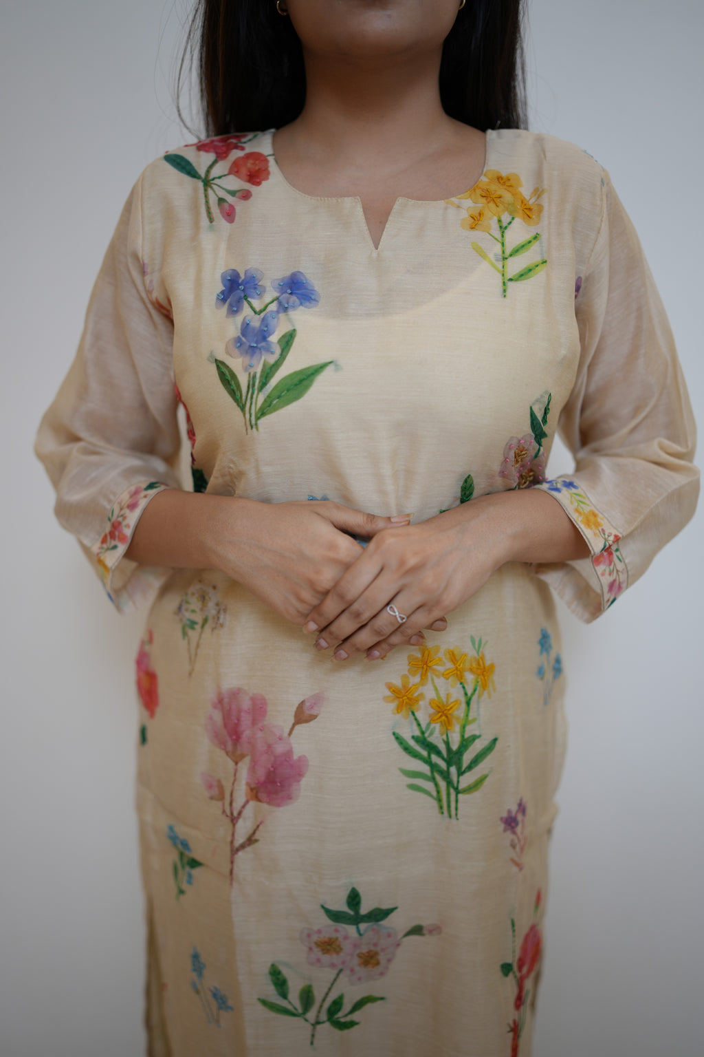 LINA KANTHA SUIT SET (BEIGE)