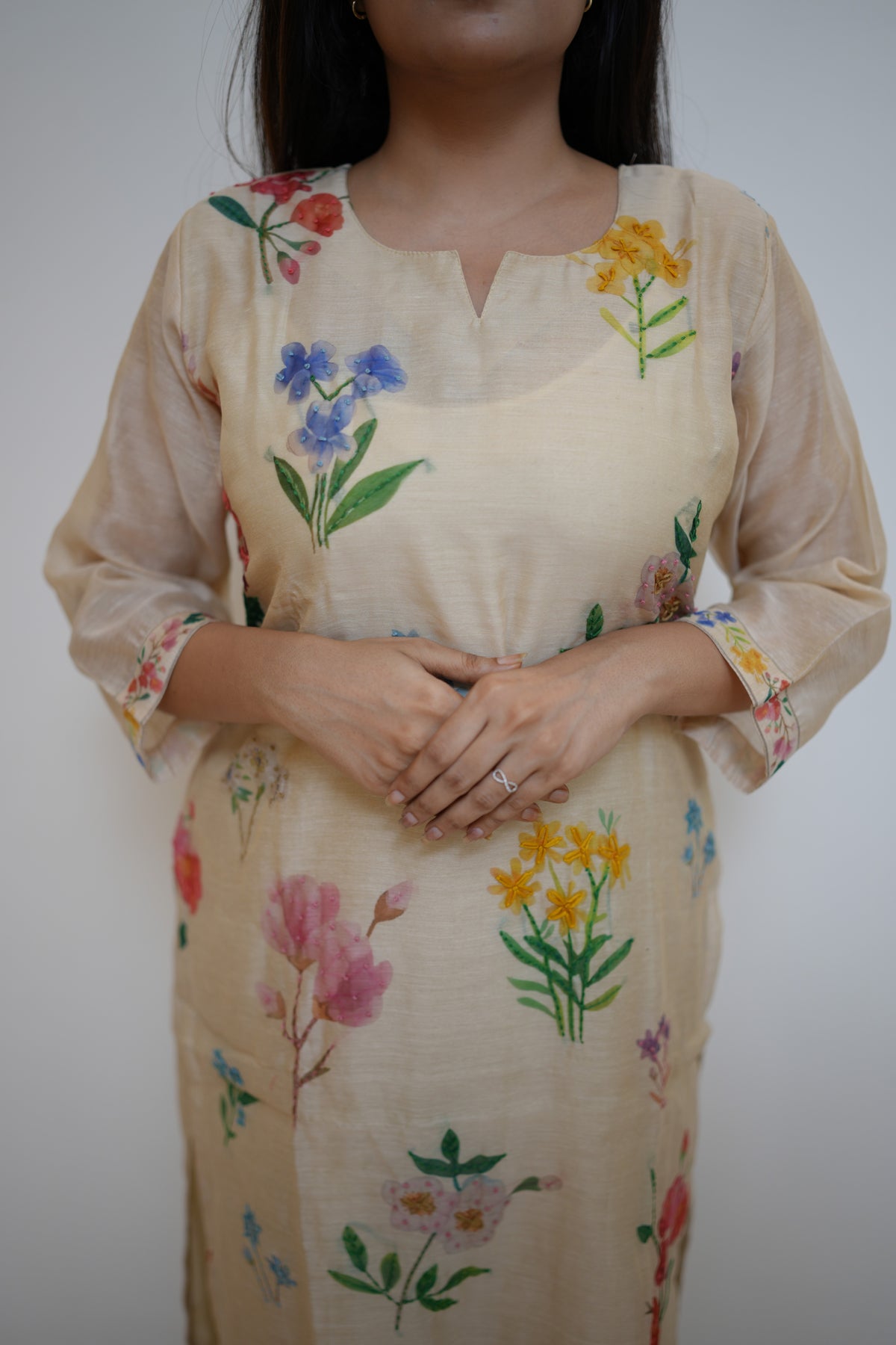 LINA KANTHA SUIT SET (BEIGE)