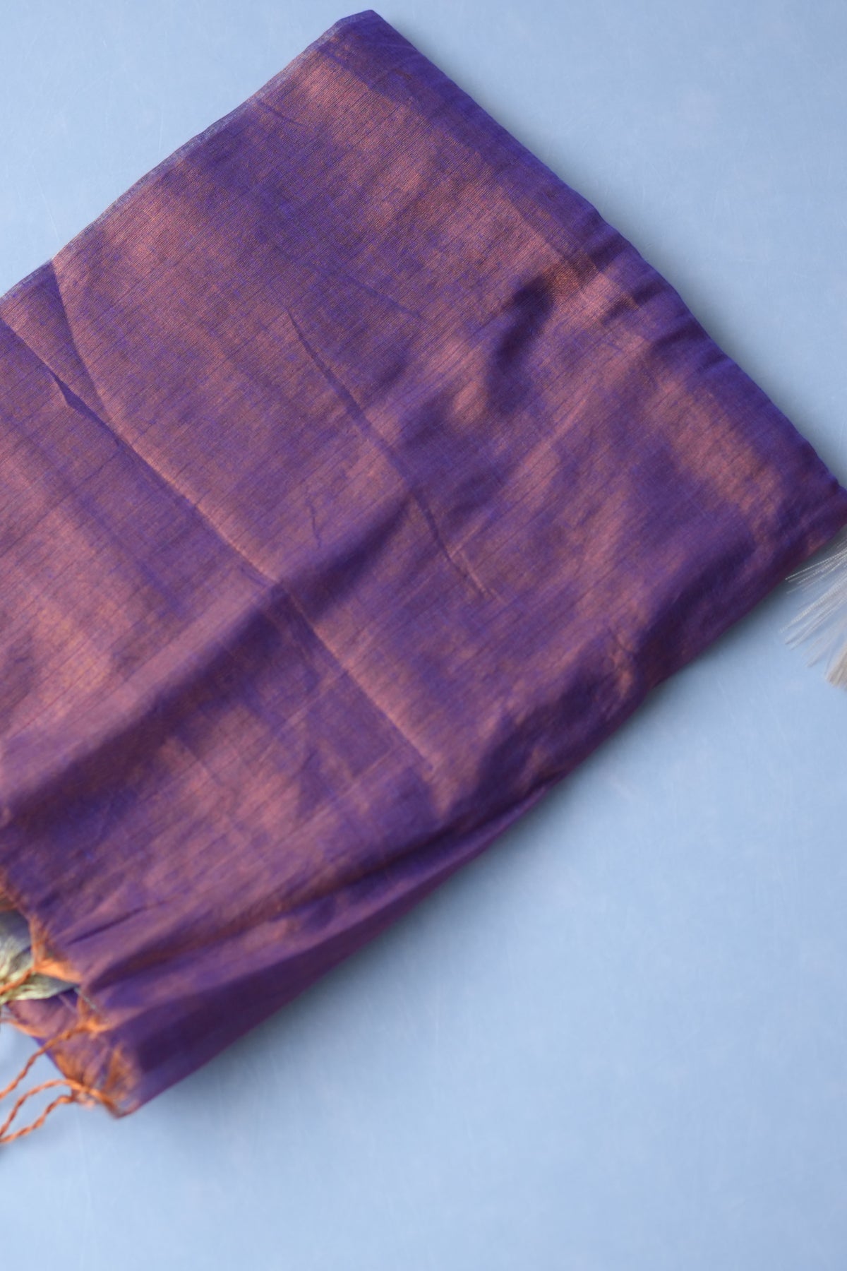 COTTON TISSUE SAREE PLAIN