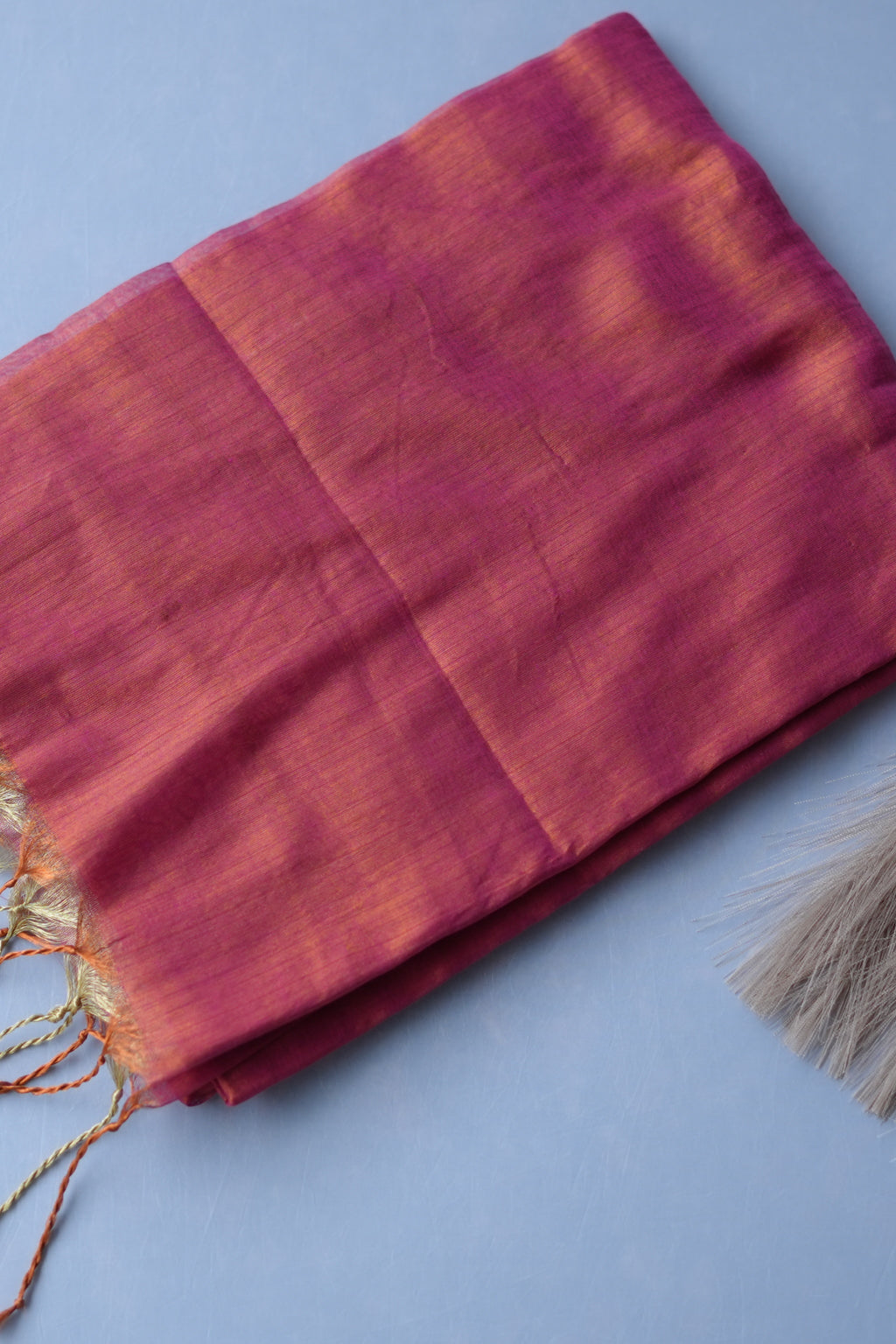 COTTON TISSUE SAREE PLAIN