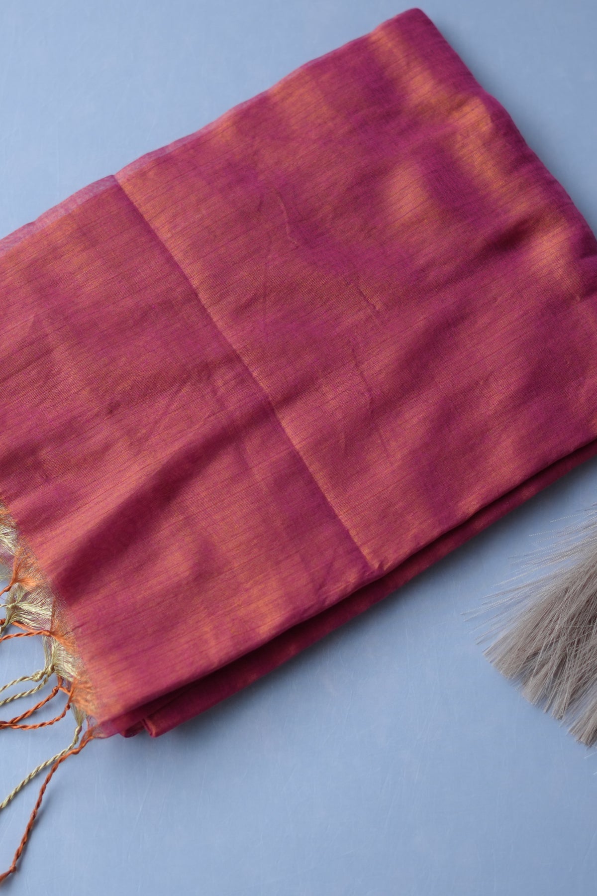 COTTON TISSUE SAREE PLAIN