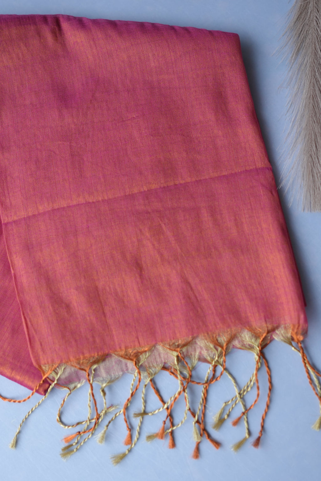 COTTON TISSUE SAREE PLAIN