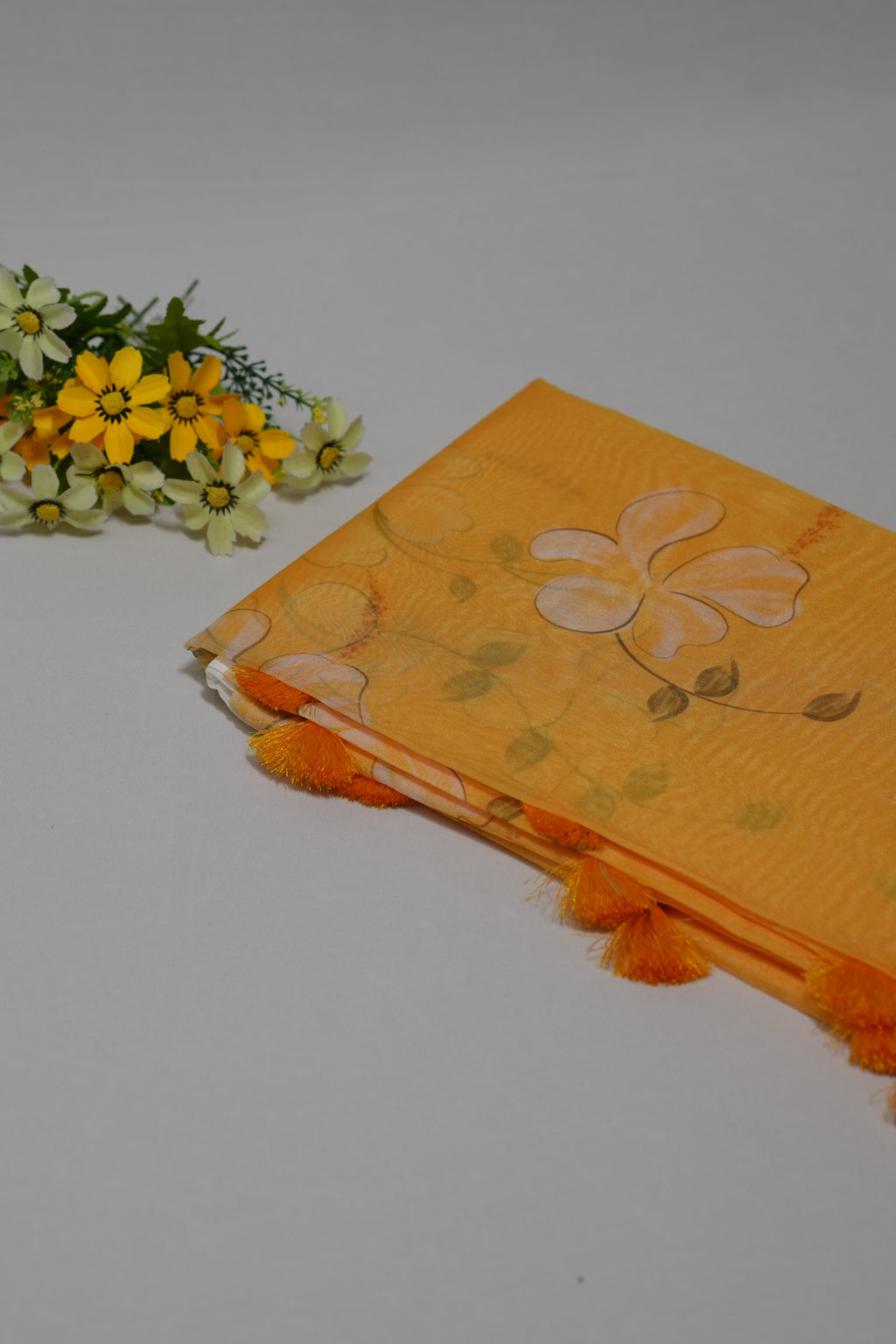 FLORAL ORGANZA SAREE