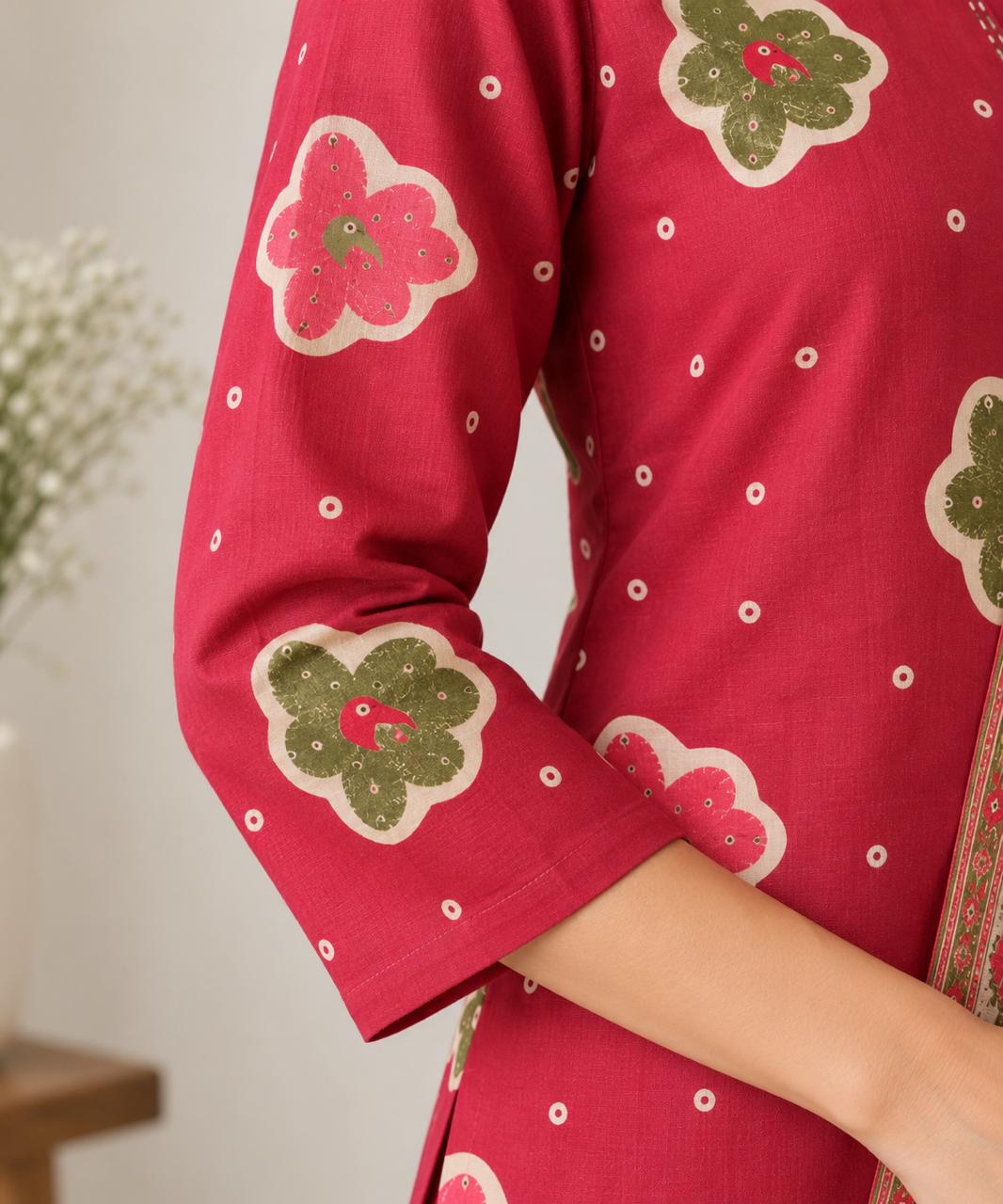 AMARA FLORAL COTTON SUIT SET