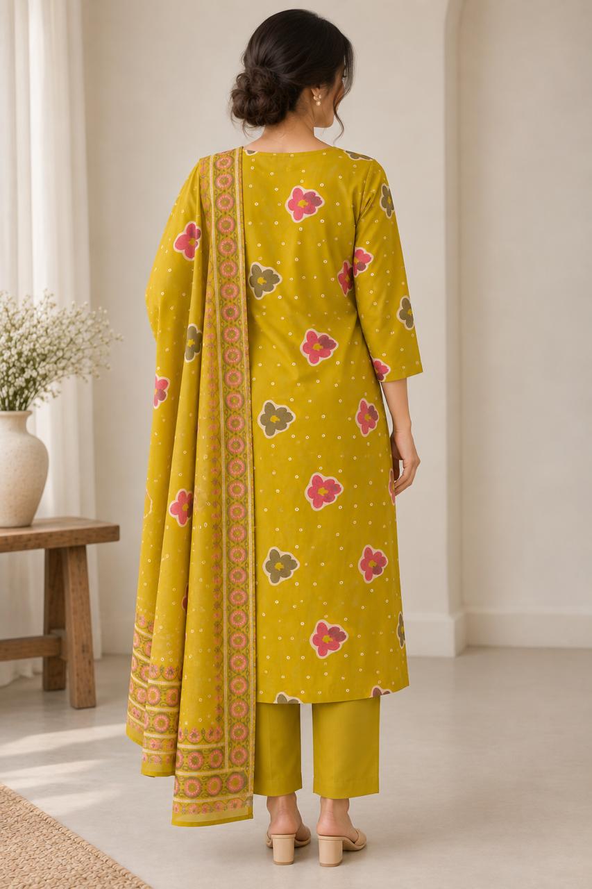 AMARA FLORAL COTTON SUIT SET