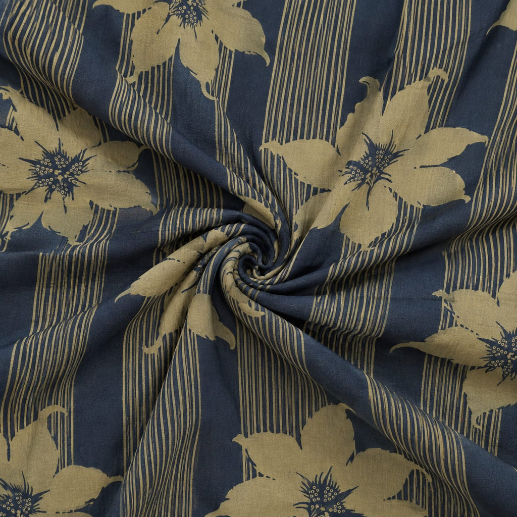 INDIGO FLORA COTTON SUIT SET