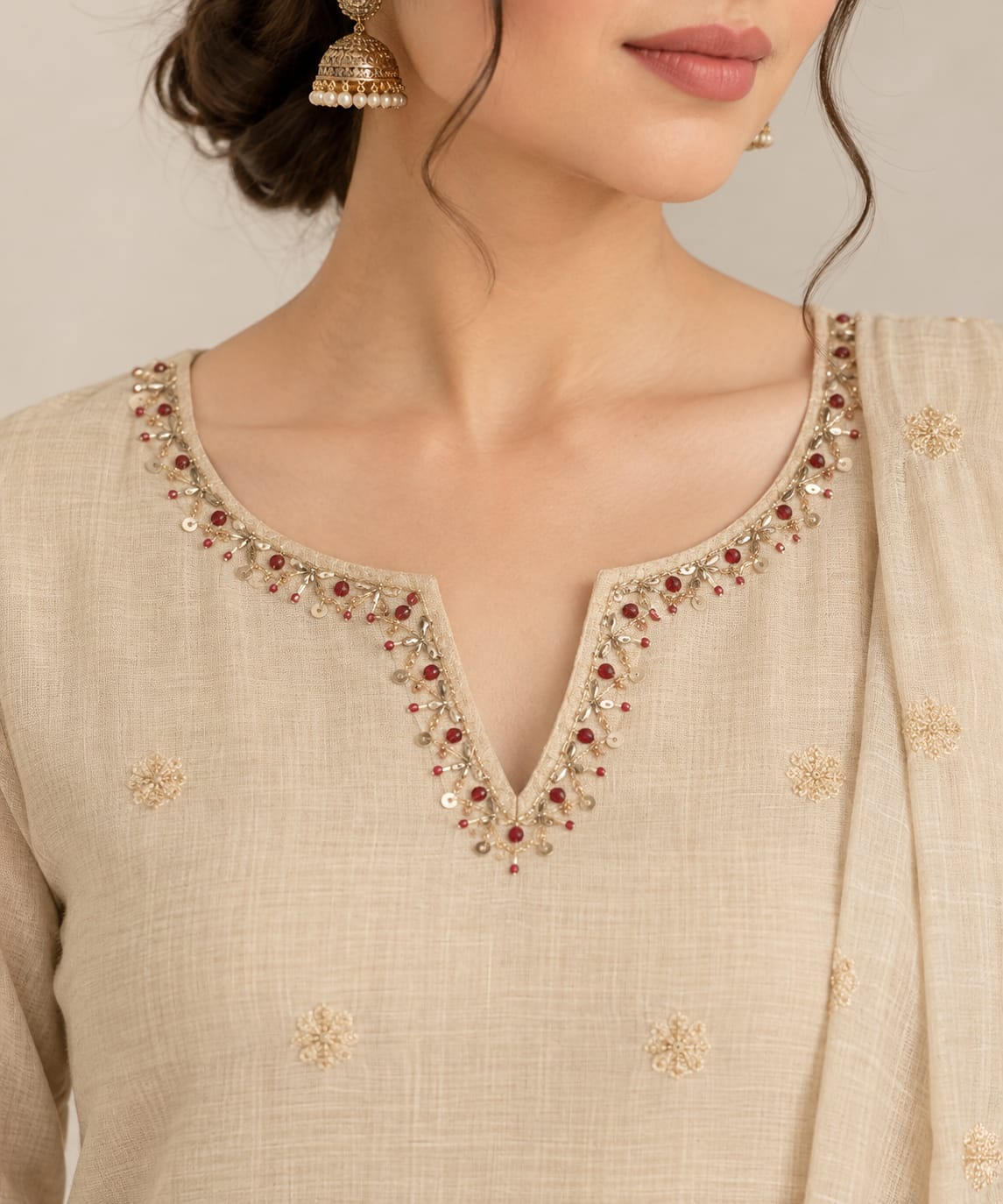 JAMDANI HERITAGE FLORA SUIT SET