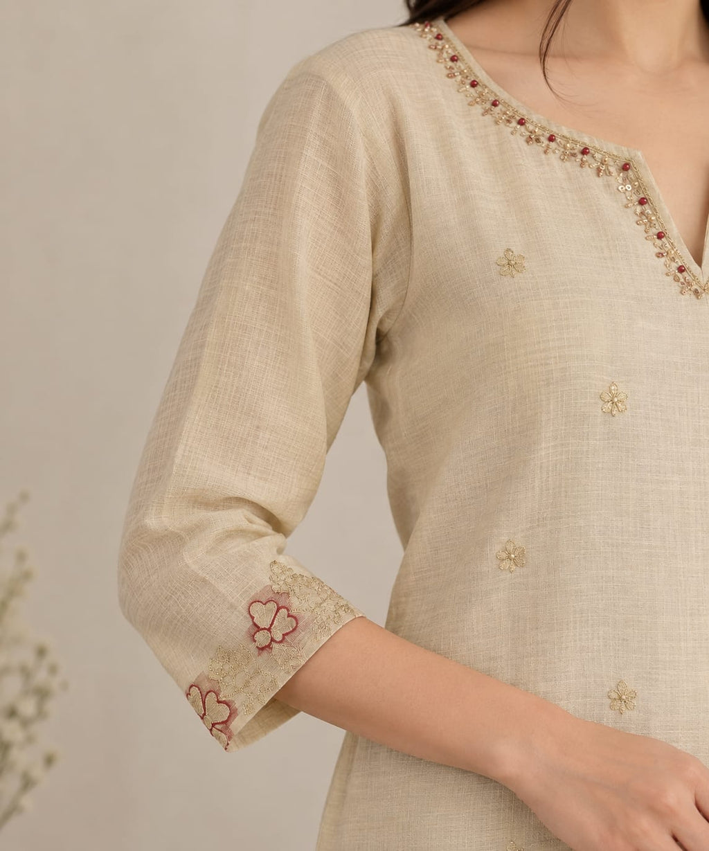 JAMDANI HERITAGE FLORA SUIT SET