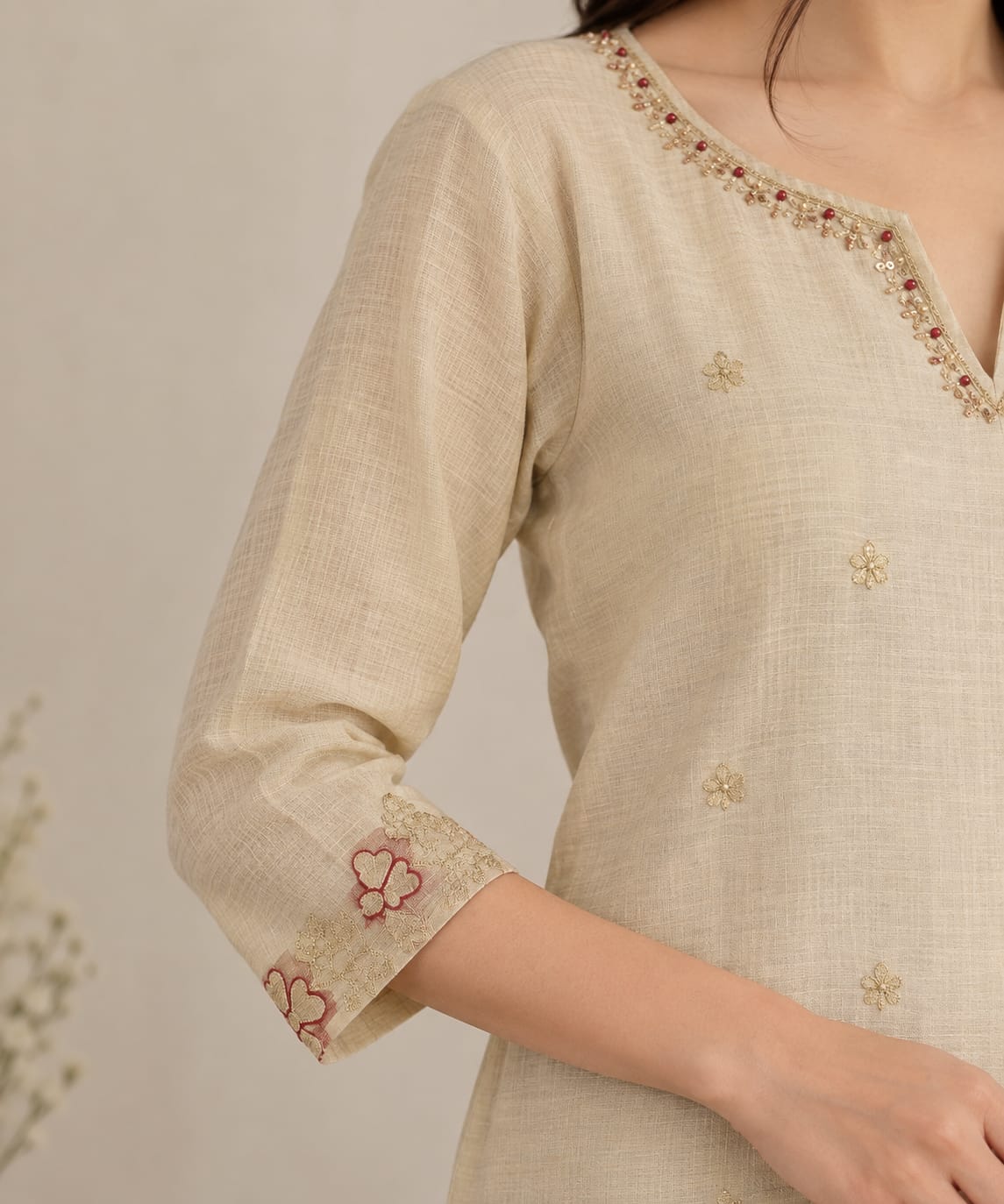 JAMDANI HERITAGE FLORA SUIT SET