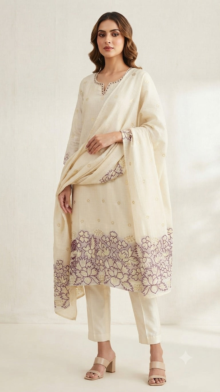 JAMDANI HERITAGE FLORA SUIT SET